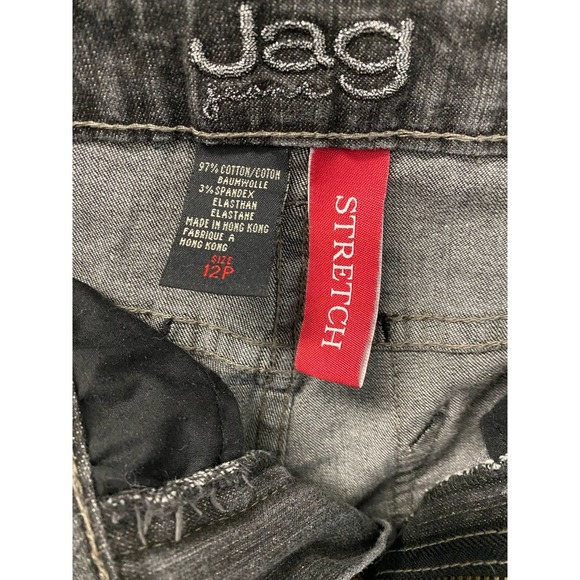 Jag Jeans 12 Petite Dark Wash Mid Rise Straight Leg Denim Cotton Blend Stretch - Picture 5 of 5